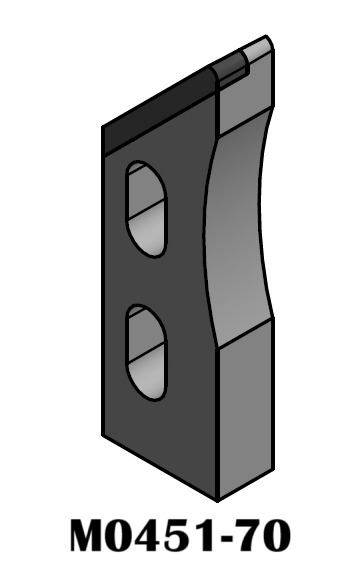 COUTEAU FIXE POUR RESSORTS D. 70